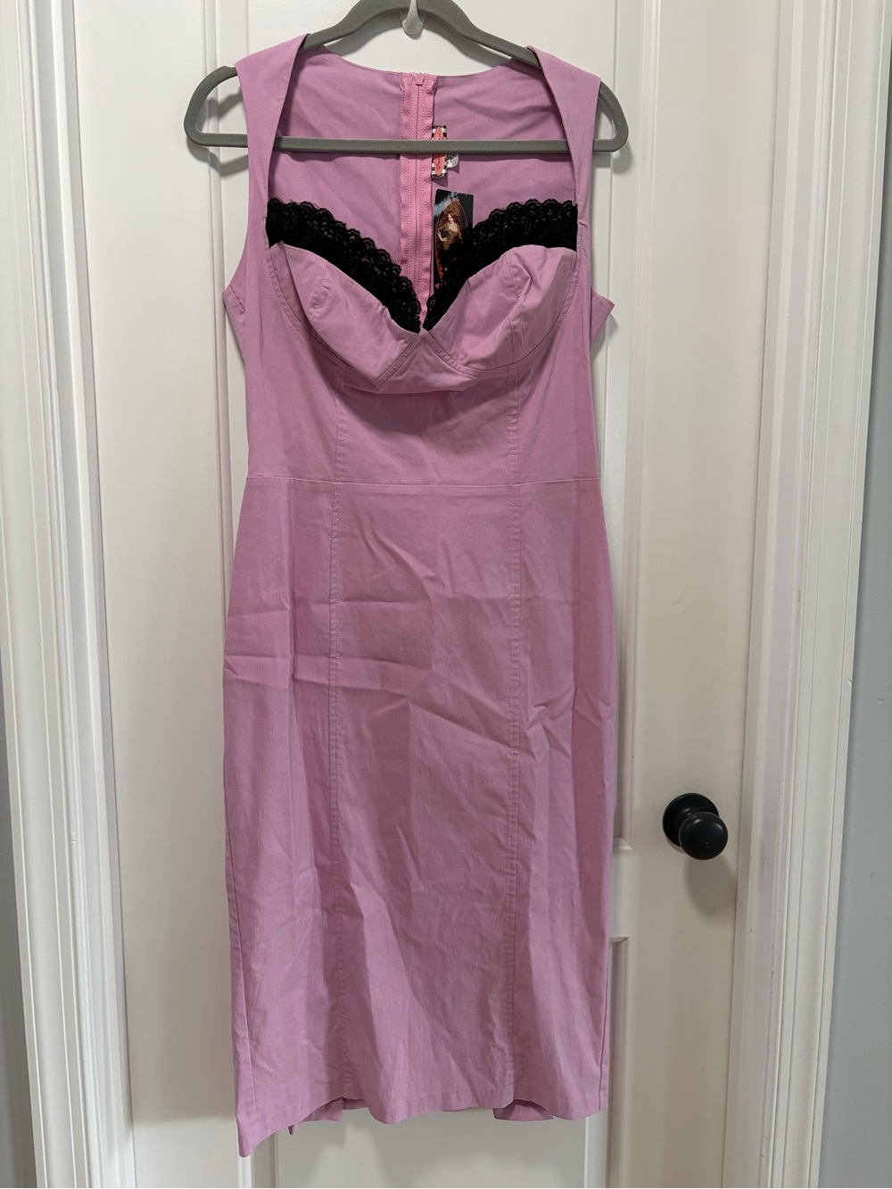 Pinup Couture NWT size 2X Light Purple Bustier Wiggle Dress Pencil Sheath Retro